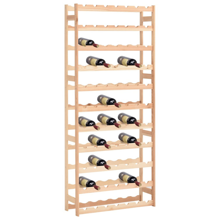 Symple Stuff Kinsella Wine Rack for 77 Bottles Pinewood & Reviews